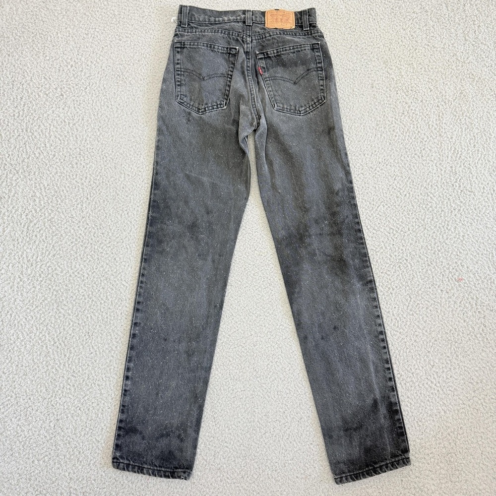 Vintage Levis 511 Jeans Mens 27x32‎ Black Made USA High Rise Slim Tapered 90s